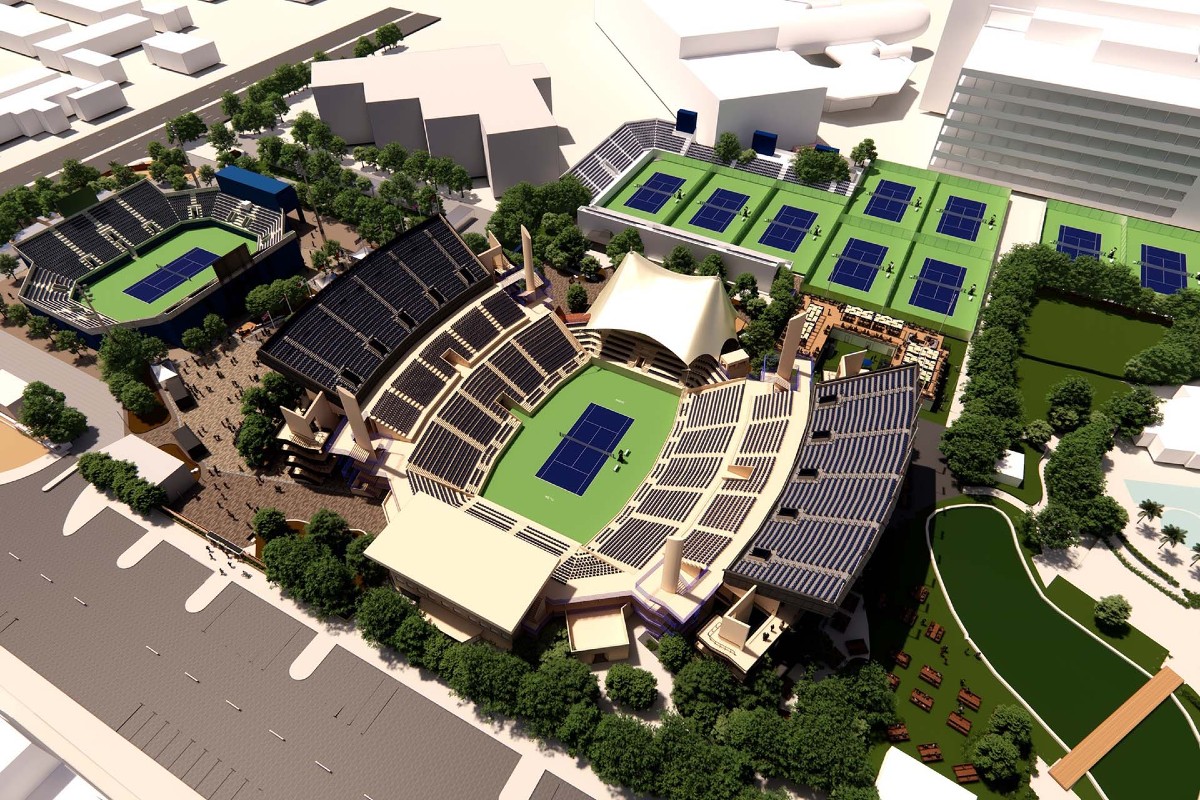 Centre Court at Khalifa International Tennis and Squash Complex, Doha