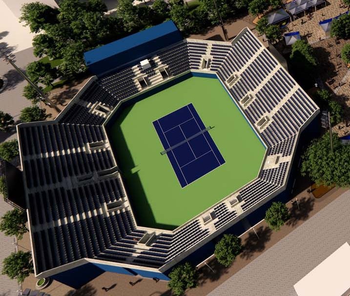 Court 1 at Aviation Club Tennis Complex, Dubai